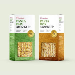 CMJN personnalisé imprimant l'emballage dégradable de boîtes de pâtes avec la fenêtre de PVC - Product Image 2