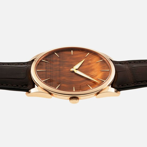 Reloj Miyota 9039 de 39 mm con Esfera de Ojo de Tigre, Cristal de Zafiro, Oro Rosa, Logotipo OEM Personalizado, Reloj de Pulsera Mecánico Ultrafino para Hombre - Product Image 1
