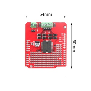 Modulo <span class=keywords><strong>Driver</strong></span> Motore <span class=keywords><strong>DC</strong></span> L298P, Scheda di Espansione per Motore Passo-Passo, Accessorio per Auto Robot Intelligente, Modulo Shield Motore Rosso per <span class=keywords><strong>Arduino</strong></span> - Product Image 4