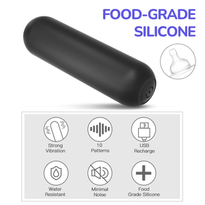 Valleymoon mini sạc rung Bullet Vibes Vibrator hồng đỏ có thể sạc lại đồ chơi tình dục cho phụ nữ - Product Image 3