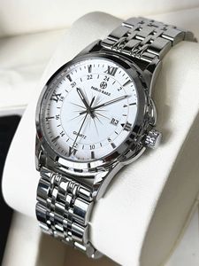 Montre pour homme à grand cadran, best-seller, tendance, résistante à l'eau, en acier fin, mouvement à quartz pour affaires - Product Image 1