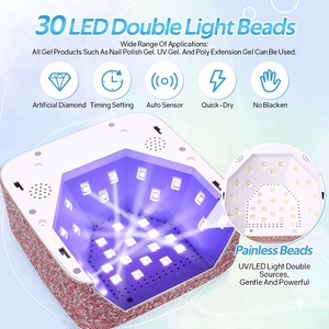 Lámpara UV LED Profesional Recargable de 72W para Uñas, 30 LED, Inalámbrica, para Curado de Esmalte en Gel, 48W 96W, Secado Profesional de Belleza de Uñas - Product Image 3