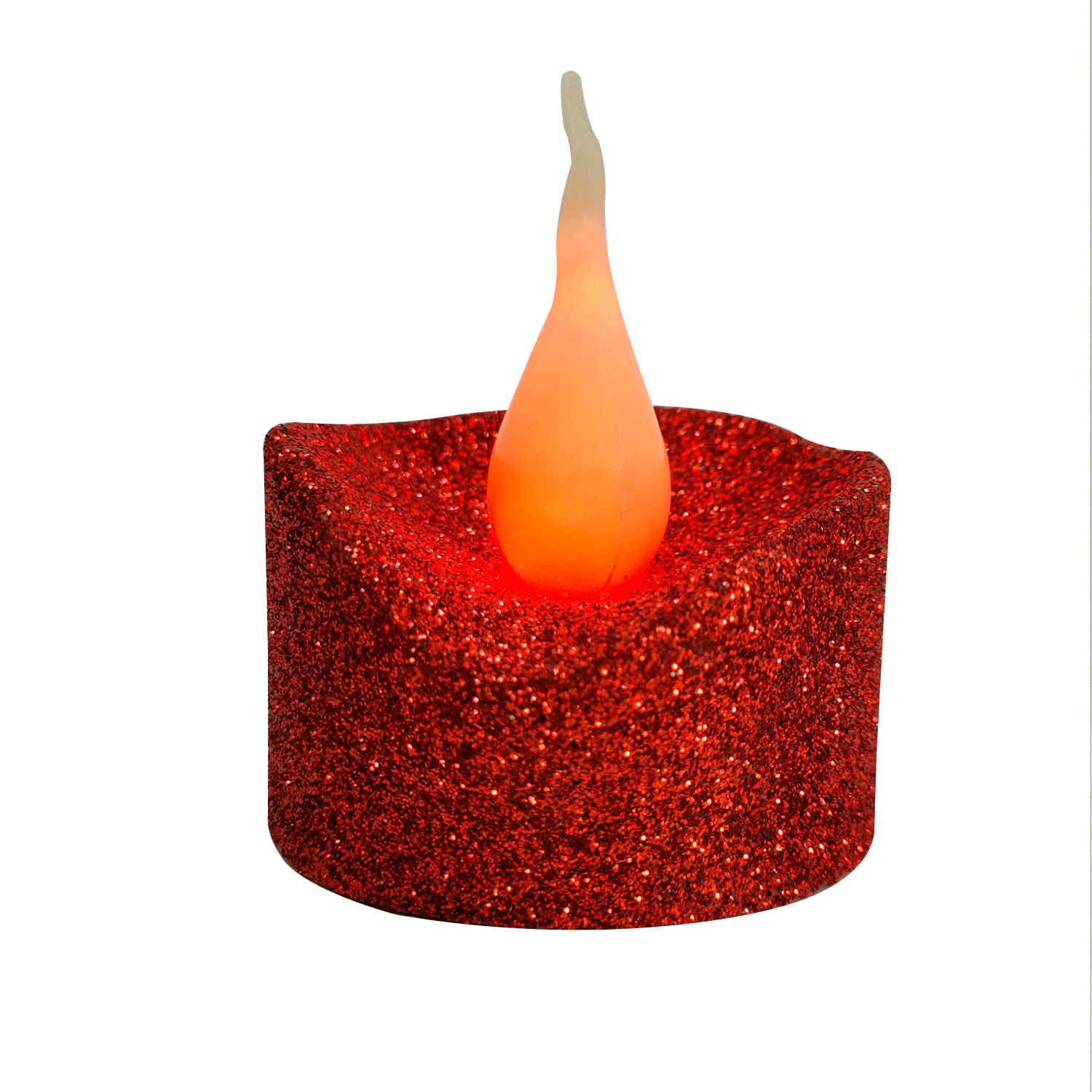Lot 12 Bougies CANDLE IDEA 12 Bougies LED Sans Flamme - Vacillantes - Piles Incluses - Pour Décoration Fête, Noël, Halloween Décoration Bougie