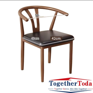 Fauteuil en bois rembourré élégant, ergonomique, confortable et durable pour la maison, la cuisine, le restaurant, le café, l'hôtel, le banquet - Product Image 5