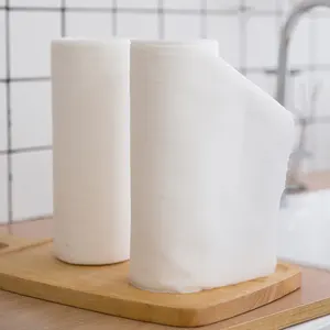 Yıkanabilir yeniden kullanılabilir yağ emici Spunlace Nonwoven 25*25cm mutfak temizlik bezi kumaş