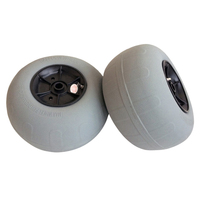 Rueda de Arena para Carrito de Playa de 12 Pulgadas, Remolque para Kayak, Carrito Inflable, Remolques para Barcos Neumáticos con Ruedas de Neumáticos de Globo