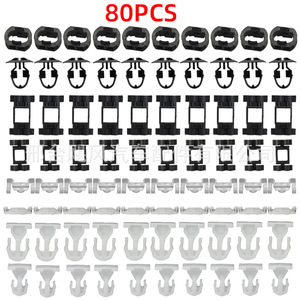 Clips de fixation automatiques, 80 pièces, pour Mercedes-Benz classe C, classe CLK, R170, plaque de protection de la jupe de carrosserie, fixation - Product Image 1