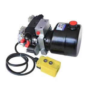 Supplier 12 V Volt Hydraulic Cylinders Pump Motor Double Acting Unit Hydraulic power pack unit