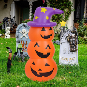 Juguete Inflable de Calabaza Roly Poly de 135x60cm, Decoración de Jardín para Halloween, Decoración de PVC para Exteriores, Unisex - Product Image 1