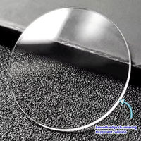 Usine en gros verre suisse dôme unique 20-40mm d'épaisseur 1.5 miroir Surface montre masque dôme unique loupe horloge