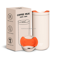 2025 nouveauté tasse à café en acier inoxydable à Double paroi sans BPA 16oz flacon à vide de couleur personnalisée avec couvercle rotatif