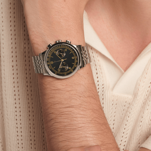 Montre chronographe automatique pour homme, bracelet en acier inoxydable, cristal saphir, style vintage, montre-bracelet Longinesing - Product Image 2