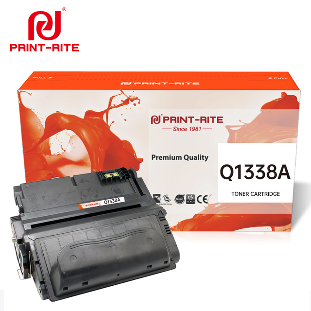 Print-Rite Q1338A Q1339A Q5942A Q5942X Q5945A 38A 39A 42A 42X 45A Toner Cartridge With Chip Compatible for HP LaserJet Printer