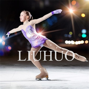 Pantimedias de <span class=keywords><strong>Patinaje</strong></span> Artístico LIUHUO para Niñas, Pantimedias de <span class=keywords><strong>Patinaje</strong></span> de Alto Rendimiento, Pantalones de Yoga para Mujer con Pedrería - Product Image 5