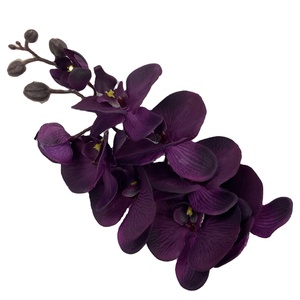 Arreglos <span class=keywords><strong>de</strong></span> boda flores artificiales phalaenopsis blancas y rojas, <span class=keywords><strong>orquídeas</strong></span> <span class=keywords><strong>de</strong></span> seda <span class=keywords><strong>de</strong></span> 9 cabezas a la <span class=keywords><strong>venta</strong></span> - Product Image 3