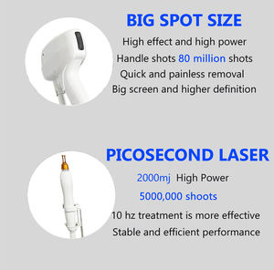 Machine d'épilation au laser à diode sans taxes, machine de beauté au laser Picolaser pour l'élimination des tatouages, laser ND YAG - Product Image 5