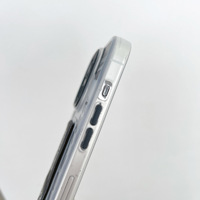 Nouvelle coque de téléphone transparente de luxe personnalisée, coque de téléphone portable avec support