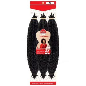 Ingrosso 3X Pre-Separati Springy Afro Twist Distressed Soft Locs Nero Naturale 3in1 <span class=keywords><strong>Marley</strong></span> per Intrecciare Capelli Singoli a Trama Singola - Product Image 2