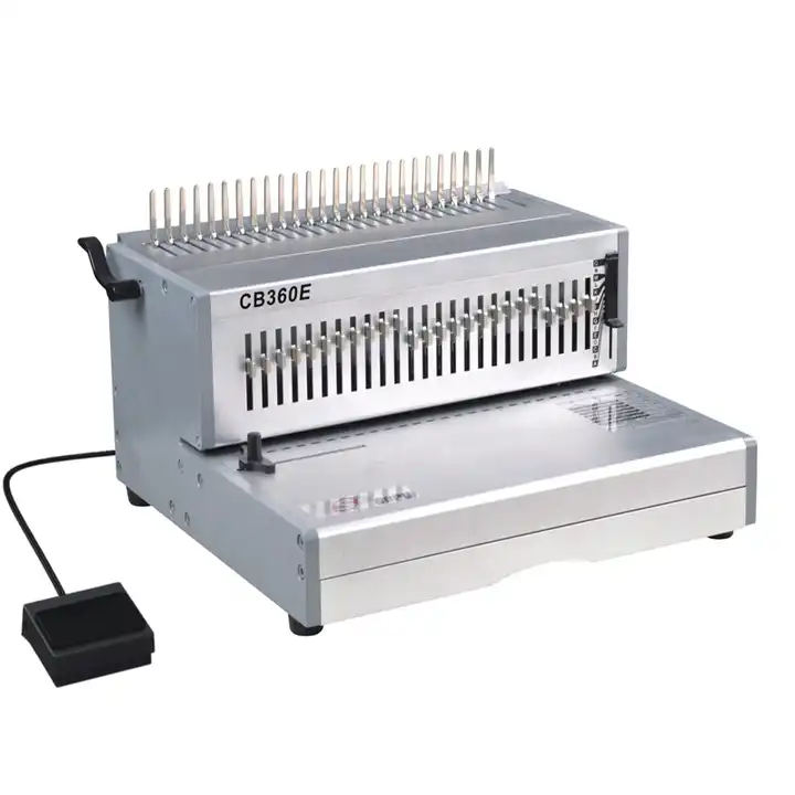 Comb Binder Hole Puncher Electric Punch Binding Punch 25 Sheets