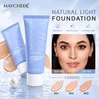 En stock, 3 teintes, fond de teint liquide pour le visage, imperméable, éclat naturel, hydratant, longue tenue, prix de gros, approvisionnement en vrac