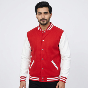 Vestes universitaires pour hommes grandes tailles, vente en gros de vestes universitaires vierges, vestes universitaires personnalisées avec logo, vestes universitaires simples de style Letterman - Product Image 1