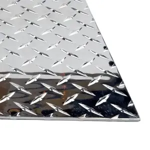 Embossed Aluminum Sheet Diamond Aluminum Checkered Sheet 1050 1100 3003 H14 Aluminum Plate Sheet