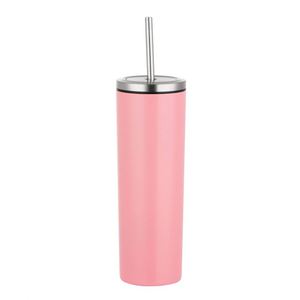 แก้วสแตนเลสทรงตรงขนาด 20 ออนซ์ ไม่มีลาย พร้อมหลอดดูด - Product Image 5
