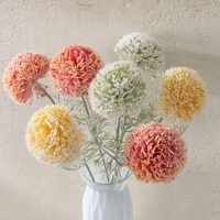 Spray de pissenlit artificiel CL21303, tige unique avec fleur de pissenlit, 2 feuilles de feuillage pour la décoration intérieure, arrangements de printemps