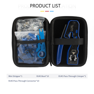LAN Cat 6 Network Cable Repair Tool Kit Wire Cutter Screwdriver and Hand <strong>Crimping</strong> Pliers <strong>Set</strong> RJ45 Cat6 Tool Kit - Product Image 6
