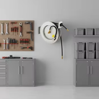 Enrouleur de tuyau d'air rétractable automatique mural 1/2 ''x32ft Matériau en acier pour usage industriel Enrouleur de tuyau automatique