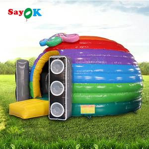 SAYOK Commercial <span class=keywords><strong>Gonflable</strong></span> Audio Musique air Ballons Rebond Maison Videur Château Combo <span class=keywords><strong>Jouet</strong></span> - Product Image 1