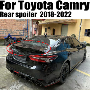 Aileron arrière ABS de haute qualité pour Toyota Camry 2018 2019 2020 2021 2022, noir brillant ou aspect fibre de carbone, kit carrosserie - Product Image 1