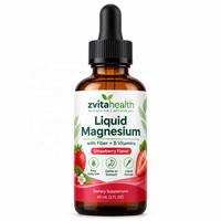 Magnésium liquide en marque blanche 1000 mg avec vitamines C, D, B6, zinc et fibres de cellulose, absorption rapide