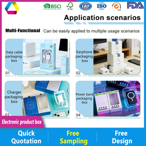 Cajas de Embalaje de Cartón Corrugado Asépticas y Ecológicas Personalizadas para Productos Digitales, Bancos de Energía, Cargadores de Doble Enchufe - Product Image 4