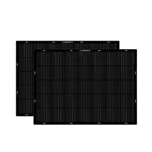 Hot sale all black ETFE 18V 2 pcs 200w 400w flexible solar panel for balcony