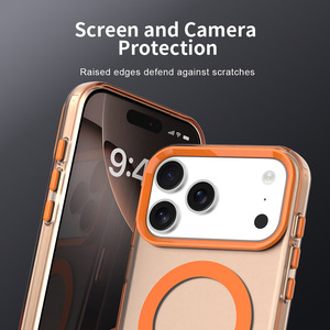 Funda Mate Antihuellas de Color Caramelo, Funda Protectora a Prueba de Golpes para Teléfonos Móviles, Funda Magnética para <span class=keywords><strong>iPhone</strong></span> 15 Pro Max, Funda para <span class=keywords><strong>iPhone</strong></span> 17 - Product Image 5