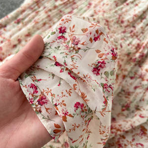 <span class=keywords><strong>Abito</strong></span> a maniche lunghe con scollo a V e maniche lunghe con motivo floreale <span class=keywords><strong>abito</strong></span> plissettato - Product Image 4