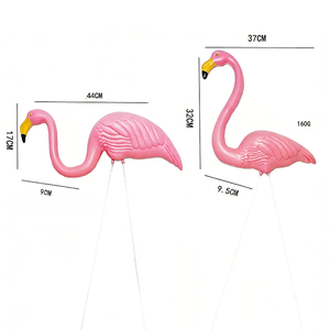 Décoration de jardin en forme d'<span class=keywords><strong>oiseau</strong></span> rose, leurre de chasse, piquet de sol en plastique, décoration de pelouse, vente en gros, simulation d'<span class=keywords><strong>oiseau</strong></span> pour extérieur - Product Image 3