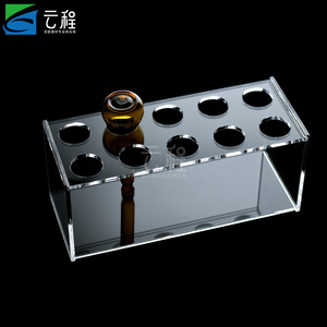 Soporte de acrílico para tubos de ensayo con 8 orificios y soporte para botellas para uso en laboratorio - Product Image 3