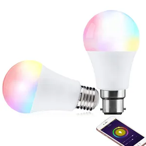 Bombilla inteligente <span class=keywords><strong>LED</strong></span> RGB de 9W, Compatible con <span class=keywords><strong>Alexa</strong></span>, Tuya, asistente de Google, disponible, Multicolor, wifi - Product Image 1