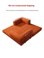Canapé modulaire en velours côtelé tendance, livré en boîte, à assembler soi-même, entièrement en mousse, idéal pour les petits espaces et appartements-studio