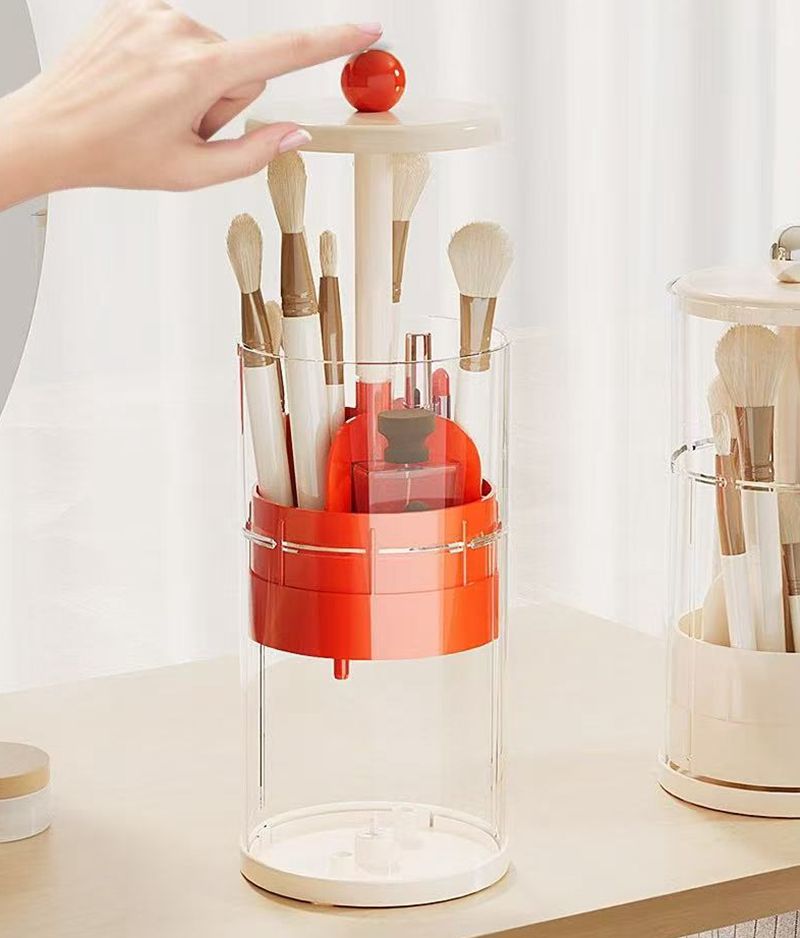 Tube de rangement à simple élévation [rouge crème]