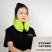 Coussin de nuque en forme de U alvéolé, imprimé en 3D, résistant à la chaleur (80°C), idéal pour la sieste au bureau, les longs trajets en voiture, la maison et l'extérieur