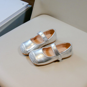 Chaussures plates pour filles, style coréen, en cuir souple, pour le printemps et l'automne, chaussures de princesse pour enfants - Product Image 4