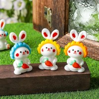Hasen-Baby-Lampe aus Glaskunst, Hängende Dekoration im Tierstil, Bunte Tischdekoration für Wohnzimmer