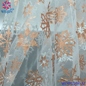 Nuovo Tessuto <span class=keywords><strong>in</strong></span> Maglia Power Mesh con Stampa Fiocco di Neve Dorato 2026, Tessuto a Rete Lucido per Abiti Festivi, Gonne da Palcoscenico e <span class=keywords><strong>Abbigliamento</strong></span> - Product Image 5