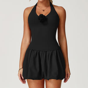 Rok Tenis Pendek Cepat Kering, Rok Mengembang Bernapas dengan Saku, Rok Olahraga Lari Tenis, Gaun Tenis untuk Wanita - Product Image 2