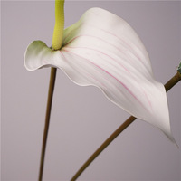 Hoogwaardig, zacht aanvoelend, hydraterend Anthurium zacht rubberen bloemstuk in Morandi-stijl