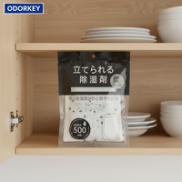 ODORKEY Déshumidificateur sur pied écologique au charbon et au chlorure de calcium pur, avec contrôle d'humidité réglable, anti-moisissure