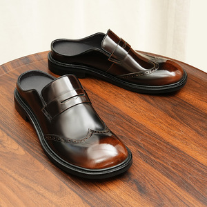 Chaussures pour hommes en cuir véritable, design original de haute qualité, dernières tendances, adaptées aux occasions formelles, décontractées et élégantes. - Product Image 2